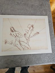 Dan Mitra Signed Etching Titled Nudes Numbered 20/100 D45