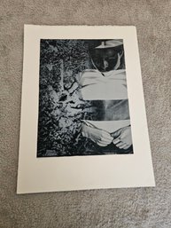 Beth Conklin Signed Etching Titled 'buried Alive' 2/2 D56