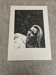 Beth Conklin Signed Etching Titled 'and Darkness Prevails' 3/7 D57