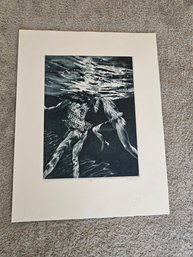 Art Werger Signed Etching 2000 28/50 Titled Swirl D62