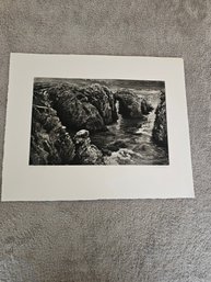 Art Werger Signed Etching 2001 Titled Arch Point Lobos State 1 1/2 D65