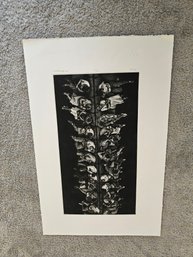 Art Werger Signed Etching Titled Pillar 51/71 1997 D71