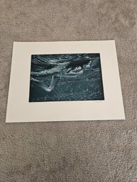 Art Werger Signed Etching Titled Determined 29/50 D73