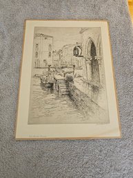 Vtg Bertha E Jaques Signed Etching D88