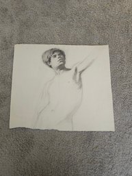 Vtg Sketch Untitled And Unsigned D89