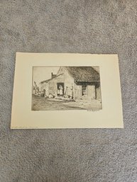 Rare! Artist Proof! Not For Sale! Signed Bertha E Jaques Etching!!!!! D92