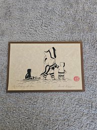 Enook Manomie Silkscreen Art Card SIGNED E42