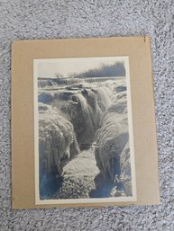 Antique Photograph Vintage 1910's Postcard Of Hudson River Falls- Glen Falls New York E51