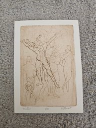 Limited Edition Etching Titled 'Motion' By The Artist M. Stewart. 4/20 E53