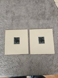 Lot Of 2 1972 Adrienne Cullom Wood Nymph Embossed Etchings 48,49/100 E63