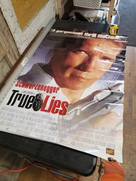Vtg True Lies Schwarzenegger Poster A1