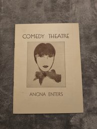 1930s Playbill For Agna Enters E75