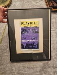 PLAYBILL AUTOGRAPHED FROM NEXT TO NORMAL AT FORDS THEATRE   E79