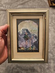 Framed Signed Mixed Media Artwork Elaine? Angota? E85