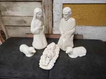 Large Ceramic Nativity Set C1