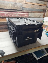 Lot Of 2 Flip Top Storage Bins A2