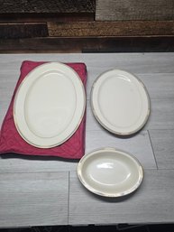 3 Lenox McKinley Serving Plates A2