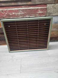 Vtg Napa Valley Wood Cassette Holder A2