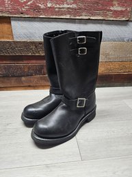 Size 9.5 Mens Leather Riding Boots A2