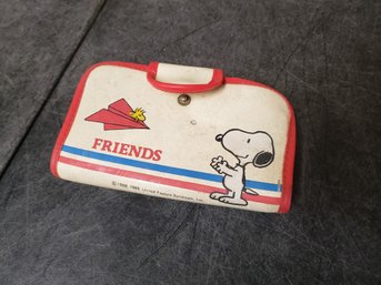 Vtg Snoopy And Woodstock Wallet H2