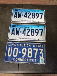 License Plate Lot Of 3 H2