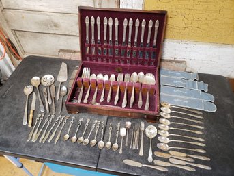 Silver Plate Utensil Lot H2