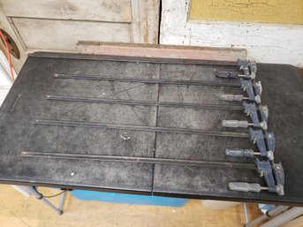 Blue Bar Clamp Lot Of 5 C4