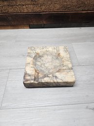 Vtg Alabaster Ashtray A3