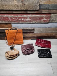 Lot Of Vtg Leather Purses A3