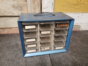 15 Drawer Storage Cabinet And Contents A2