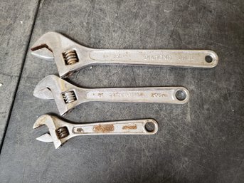 Adjustable Wrench Lot Diamond Olympia Stanley H4