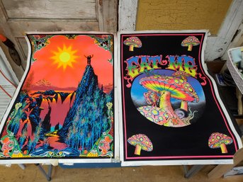 1971 1995 Velvet Psychedelic Posters Lot D3