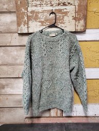 Gaeltarra Handknit Irish Fisherman Sweater Size 42 Damaged See Photos CR
