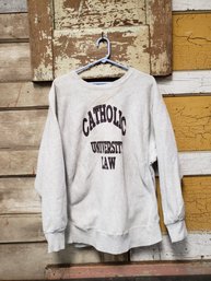 Vintage Catholic University Law Sweatshirt Size XL Cr