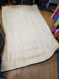 96' X 62.5' Light Colored Braided Rug D1