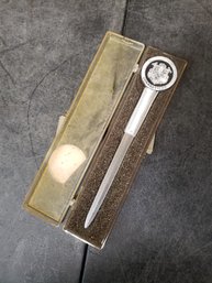 Vtg Woodbury Pewterers Connecticut Letter Opener G3