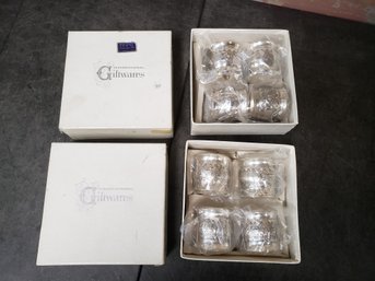 New Giftwares Silver Victoriana Napkin Band Lot Of 2 Sets Of 4 G3