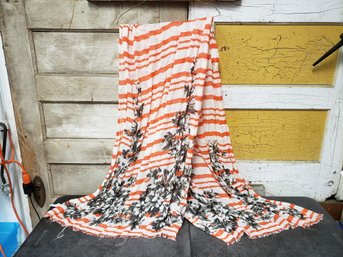 78' X 30' J. Crew Blanket Scarf Viscose Linen G3