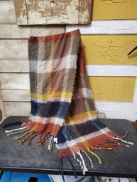 76' X 21' Plaid Blanket Scarf G3