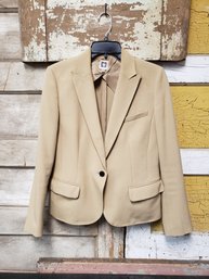 Vtg Size 8 Anne Klein Tan Blazer CR B