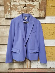 Vtg Size 10 Periwinkle Anne Klein Blazer CR B