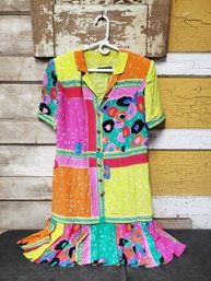 Vtg Size 12 Louis Feraud Dress CR B