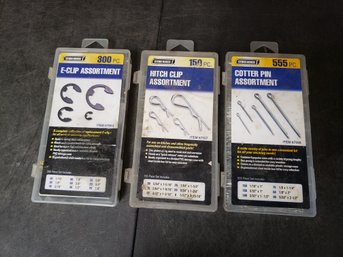 E-clip Hitch Clip Cotter Pin Asst Lot Of 3 D4