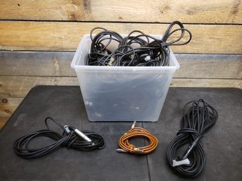 Huge Lot Of Microphone Cables Lot  J5
