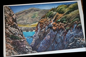 Art Werger Signed Etching Numbered 4/40 Titled Crevice C47