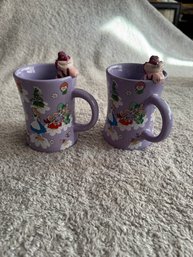 Disney Alice In Wonderland Mugs With Cheshire Cat Stirrer