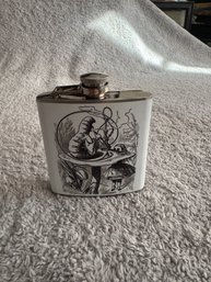 Stainless Steel Alice In Wonderland Flask