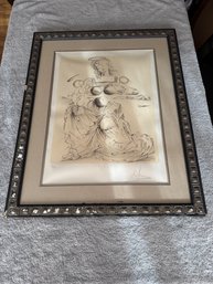 Disintegrating Mother & Child Limited Edition Lithograph Dali A5