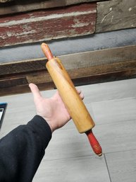 Vtg Wood Rolling Pin A2
