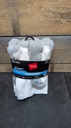 New 6-12 Hanes Crew Sock Lot R1
